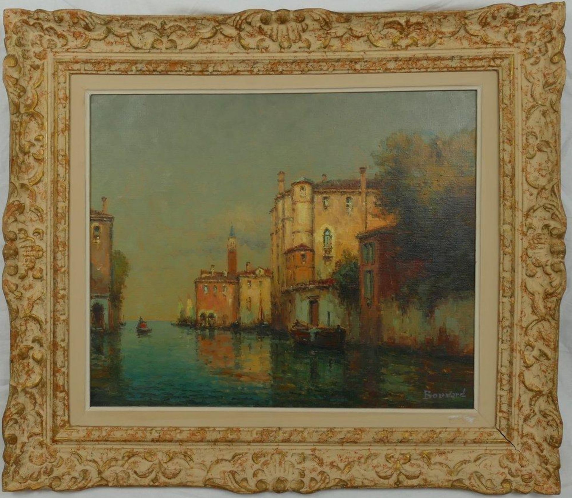 ANTOINE BOUVARD (1870-1955/56) - Canal in Venice Signed (lower right) Oil on [...] - Image 2 of 2