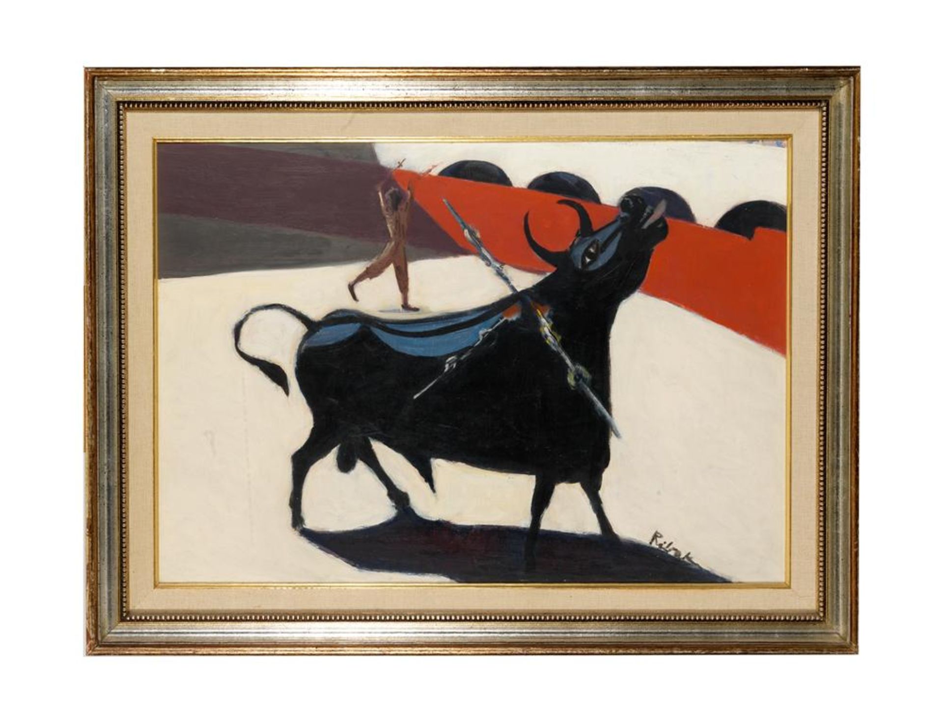 LOUIS LEON RIBAK (1902-1972) - Bullfighting Scene Signed ‘Ribak’ (lower [...] - Image 2 of 2