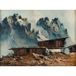 GEORG ARNOLD-GRABONÉ (1896-1982) - Alpine Mountain View Signed ‘Arnold Graboné’ [...]