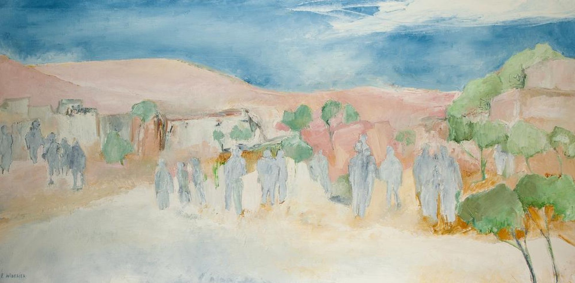 EVELYNE WIDMAIER (BORN 1947) - Mirage a Marrakech Signed ‘E. Widmaier’ (lower [...]