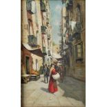 NEAPOLITAN SCHOOL, LATE 19TH CENTURY - Untitled (Neapolitan street scene) Oil on [...]