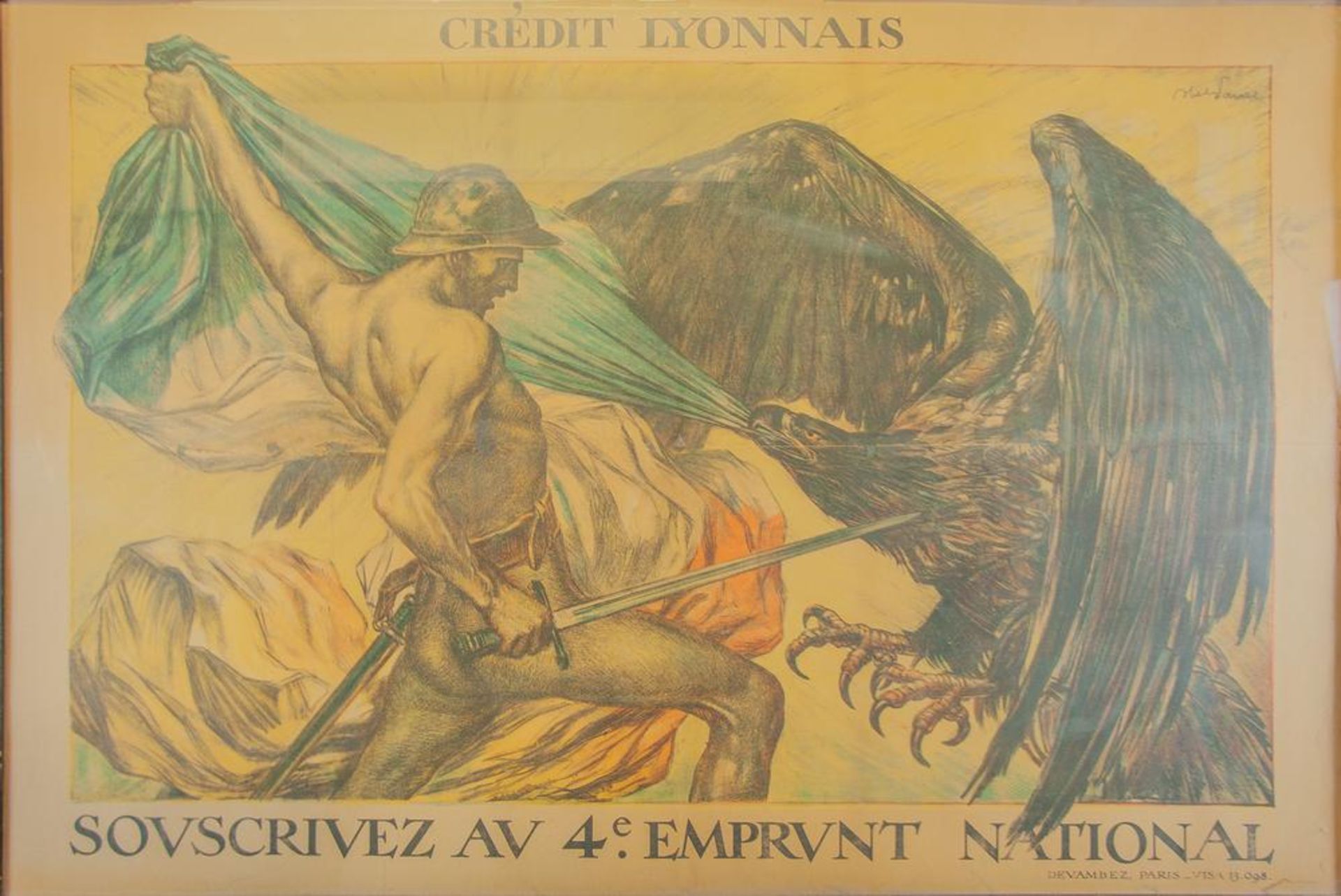 ABEL JULES FAIVRE (1867-1945) - Crédit Lyonnais : Souscrivez au 4e. Emprunt [...]