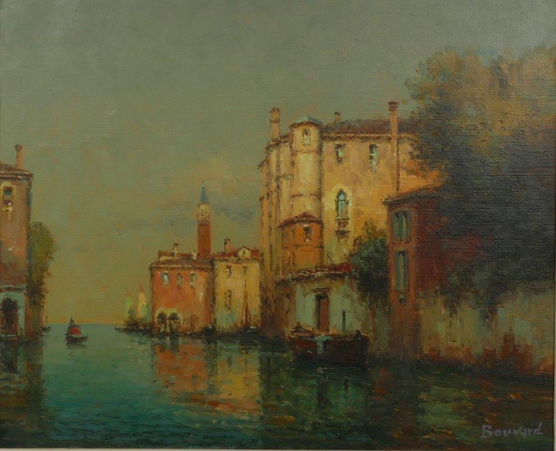 ANTOINE BOUVARD (1870-1955/56) - Canal in Venice Signed (lower right) Oil on [...]