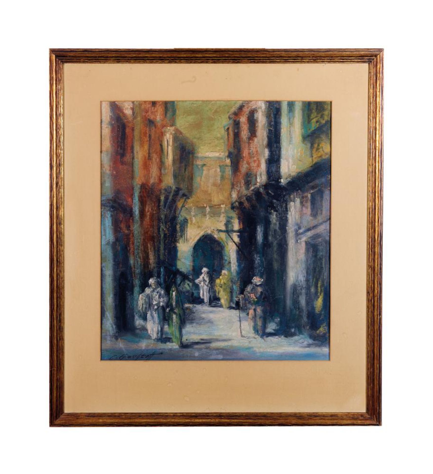 LEONID GECHTOFF (1883-1941) - Cairo Street Scene Signed ‘L Gechtoff’ (lower [...] - Image 2 of 2