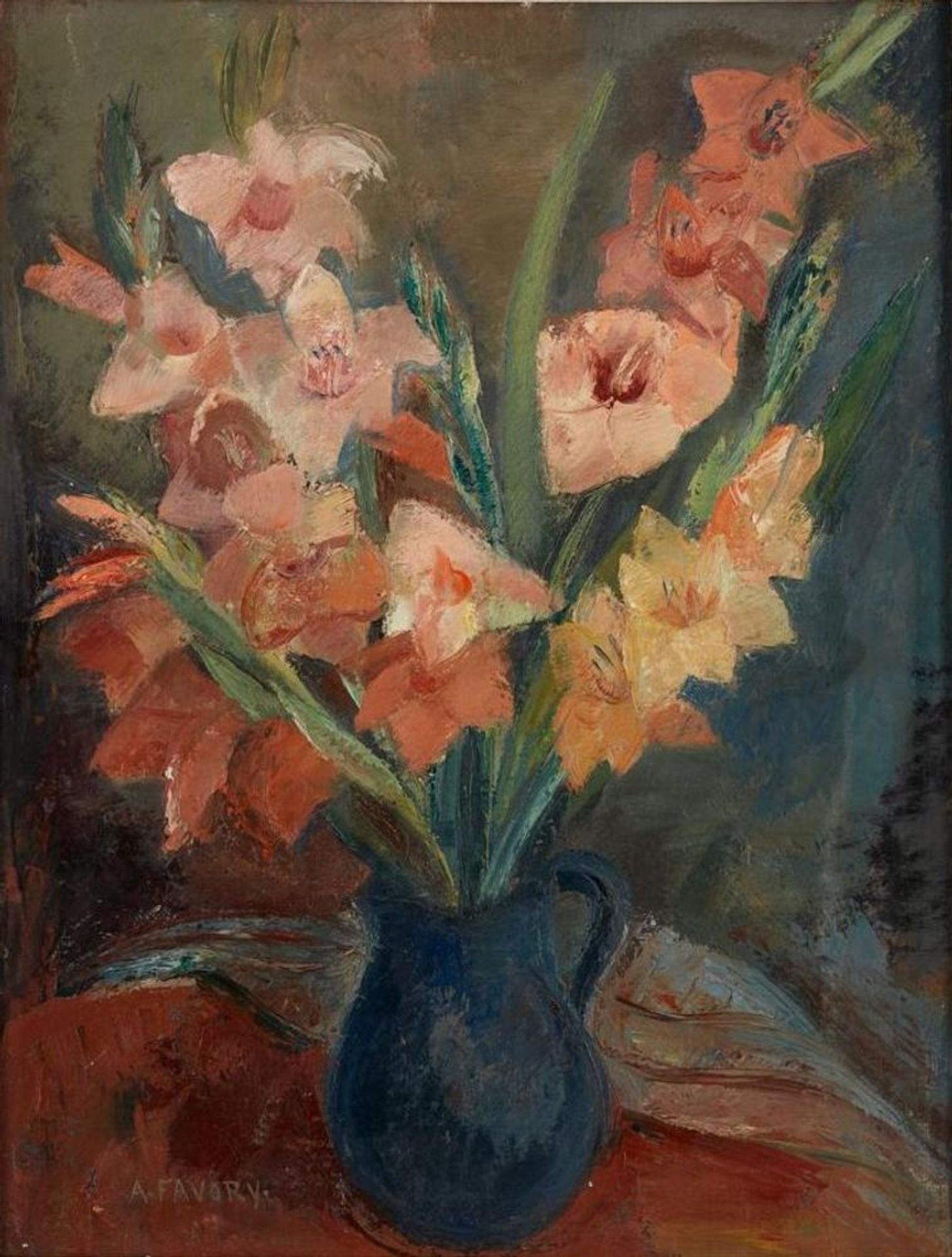 ANDRÉ FAVORY (1889-1937) - Still life with flowers Signed ‘A. Favory’ (lower [...]