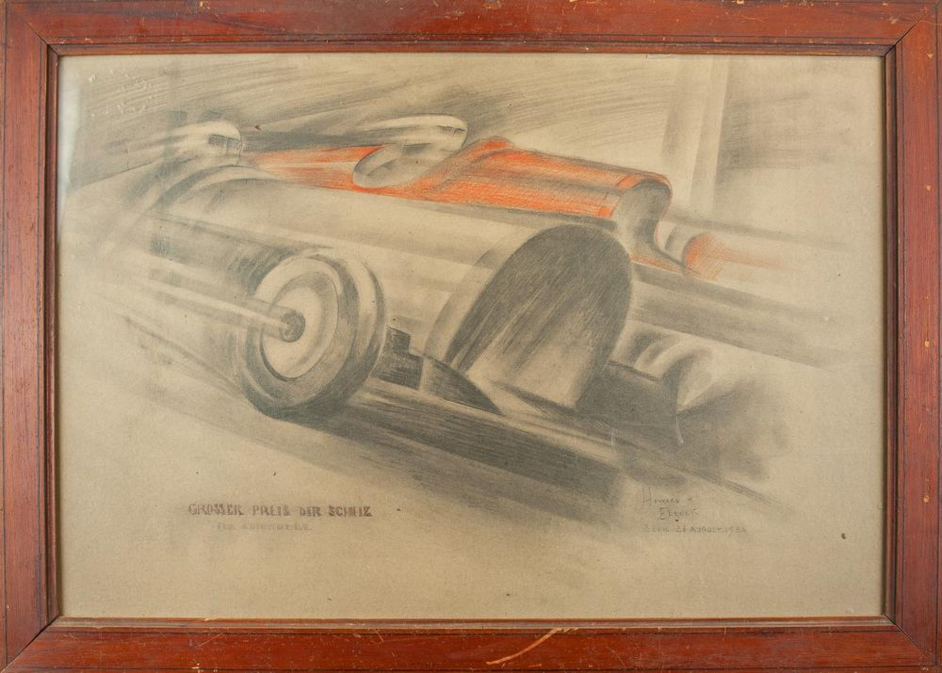 HOWARD K. ELCOCK (XX CENTURY) - Swiss Grand Prix Signed, inscribed and dated [...] - Image 2 of 2