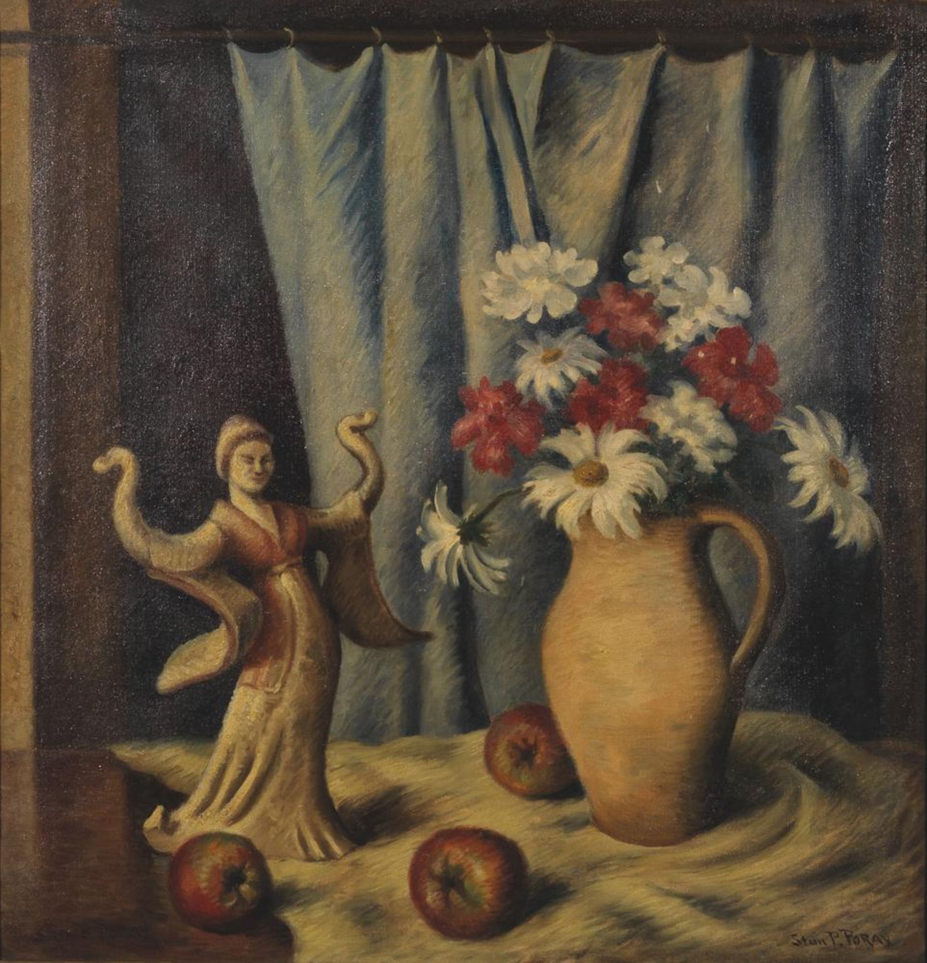 STAN PORAY (1888-1948) - Still life with Oriental figure Signed ‘Stan P. Poray’ [...]