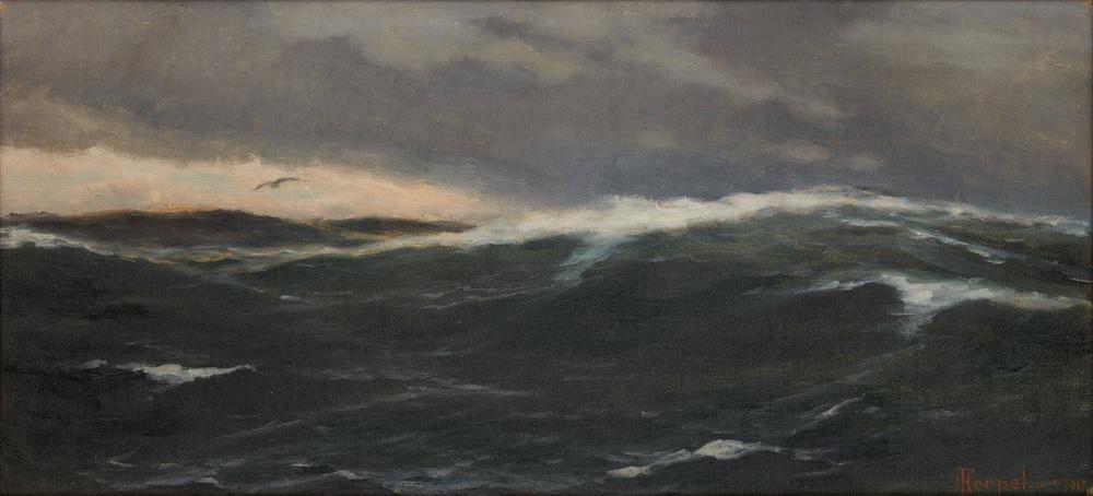 HERPEL FRANZ KARL (1850- 1933) - Seascape Signed and dated ‘FHerpel 1910’ (lower [...]