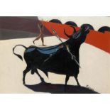 LOUIS LEON RIBAK (1902-1972) - Bullfighting Scene Signed ‘Ribak’ (lower [...]