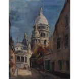 French school, 20th CENTURY Sacré-Coeur, Montmatresigned illegibly (lower right) oil on canvas 50