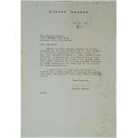 MARLON BRANDO (1924-2004)Typed letter signed «Marlon Brando» to Ibrahim Moussa. On headed paper, n.