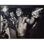 MUHAMMAD ALI (1942-2016) Original Portrait photograph “Ali pointing his finger”, by Jean-Pierre