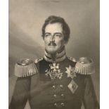 [PRINCE AUGUSTUS] FRANZ KRÜGER (1797–1857)Portrait of the Prussian Prince Augustus. 1830s lithograph