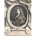 GERARD EDELINCK (1640 - 1707) Charles Le BrunEngraving on paper Robert-Dumesnil No. 238 Burin by