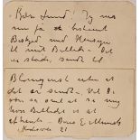 EDVARD MUNCH (1863-1944)Autograph letter with signature to his friend, the Norwegian painter