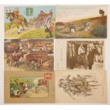 ALBUM CONTAINING 72 POSTCARDS WITH EQUESTRIAN THEME Early XX century 22 x 17 cm.