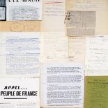 HENRI GROUÈS, KNOWN AS THE ABBÉ PIERRE (1912-2007)Set of notes and documents. Different sizes,