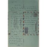 MAX BORN (1882-1970)Autograph letter signed “M. Born” to Kenneth Heuer in New York, editor of