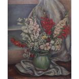 FRENCH SCHOOL, 20th CENTURY Flowers in a vaseoil on canvas 80 x 65 cm Provenance: Private