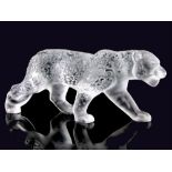 CRYSTAL RAJAH JAGUAR, LALIQUEMarked “Lalique France” on the hind paw Modelled in a standing and