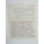MARCEL PAGNOL (1895-1974)Autograph notes. 1 p. 1/2 in-4 oblong handwritten, and 1/2 p. Typed.