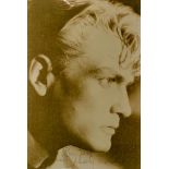 JEAN MARAIS (1913-1998)Portrait photograph with autograph Portrait in profile. With dedication and