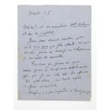 GUSTAVE FLAUBERT (1821-1880)Autograph letter signed, in French, [to publisher Georges