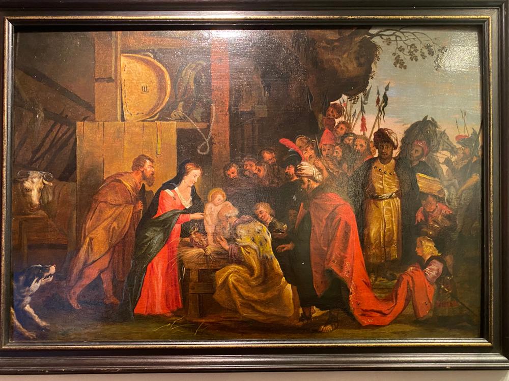 FOLLOWER OF PETER PAUL RUBENS, 17TH CENTURY The Adoration of the Magi Oil on canvas 55 x 83 cm - Image 2 of 2