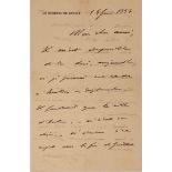 CHARLES DE GAULLE (1890-1970)Autograph letter signed to his friend, the cavalry officer Henri