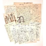 VICTOR PROUVÉ (1858-1943)Correspondence of 7 letters (3 signed autographs and 3 incomplete