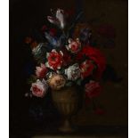 CIRCLE OF JEAN-BAPTISTE BOSSCHAERT (1667-1746) Still life with flowers in a vaseoil on canvas 60 x