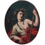 BOLOGNESE SCHOOL, 17th CENTURY Ceres, the Goddess of AgricultureOil on canvas Oval, 92 cm high