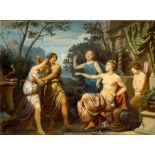 FOLLOWER OF GIUSEPPE CADES (1750 – 1799) An allegorical scene oil on canvas 50 x 60 cm painted circa