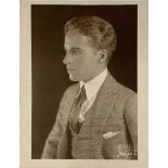 CHARLES SPENCER CHAPLIN, KNOWN AS CHARLIE CHAPLIN (1889-1977)Portrait photograph with personal