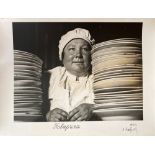 MARK MARKOV - GRINBERG (1907 - 2006) The cook. 1930 signed by the photographer, stamps in Russian “