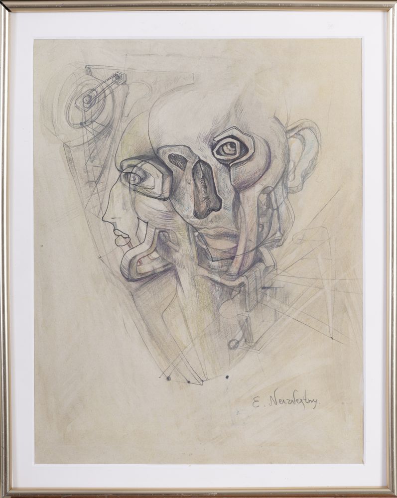 ERNST NEIZVESTNY (1925-2016) signed ‘E.Neizvestny’ (lower right) pencil on paper 25 x 31 cm - Bild 2 aus 3