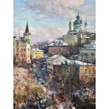 Shapovalov Anatoliy Gavrilovich (1949) Kiev, Andreevskij spusk oil on canvas, 110 x 83 cm painted in