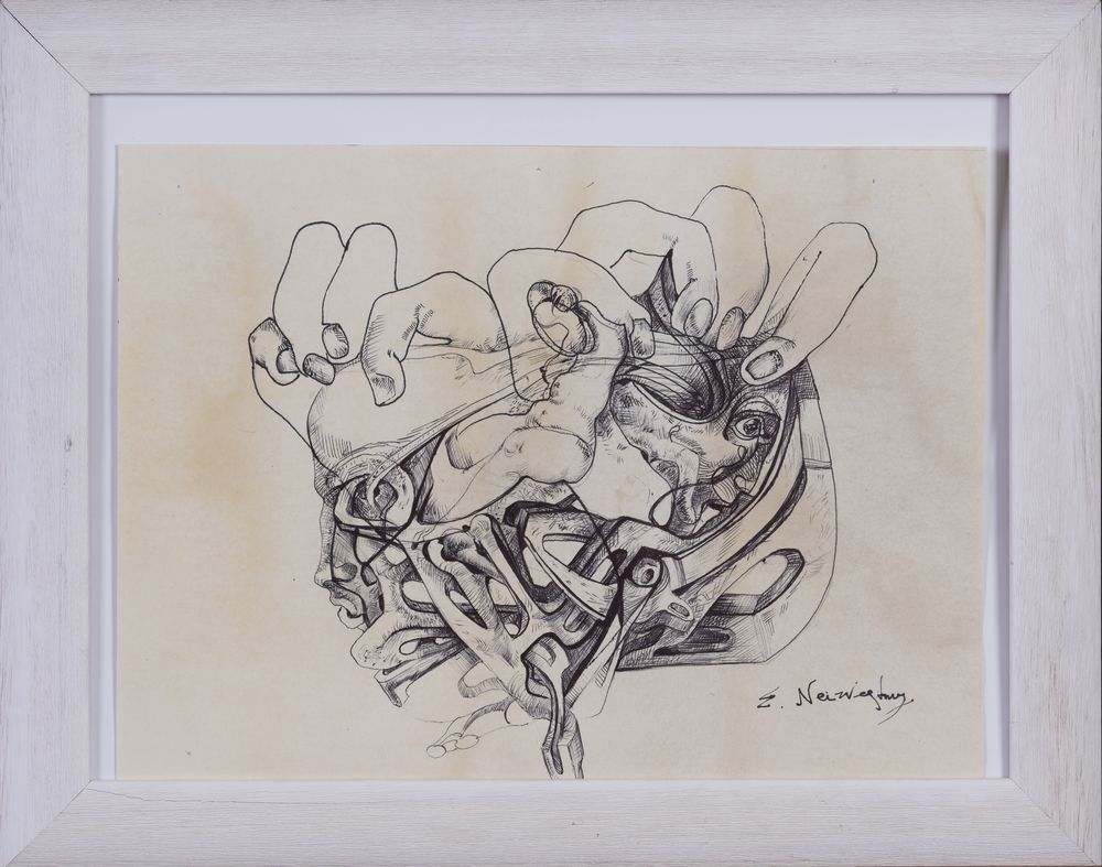 ERNST NEIZVESTNY (1925-2016) signed ‘E.Neizvestny’ (lower right) pencil on paper 36 x 28 cm - Bild 2 aus 3