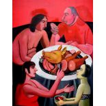 TATYANA NAZARENKO Snack bar number 2 oil on canvas 120 ? 100 cm painted in 2017 (+) This lot is