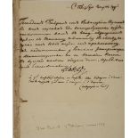 PAUL I (1796-1801) Office manuscript. St. Petersburg, March 4, 1799 1 p. 22.6x18.4 cm. In Russian.