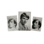 [Rudolf Nureyev (1938-1993)] Three portrait photographs of Rudolf Nureyev. Including two photographs