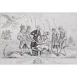 UNKNOWN ARTIST Caricature of the withdrawal of Russia, Prussia, Denmark and Sweden from the anti-