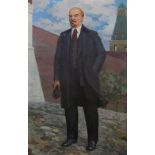 Sidorov Aleksei Evdokimovich (1924-2001) Portrait of Lenin oil on canvas 196.5 x 128 cm 1978