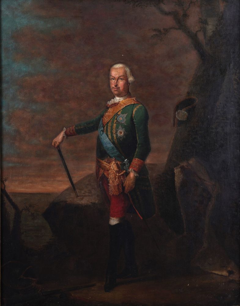 UNKNOWN ARTIST Portrait of Louis IX, Landgrave of Hesse-Darmstadt oil on canvas 84 x 66 cm painted