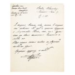 GAVRIL KONSTANTINOVICH ROMANOV (1887-1955) Handwritten draft of a letter written by Gavril