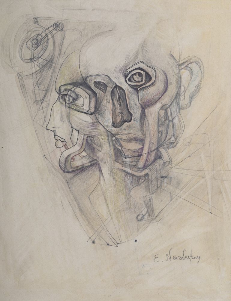 ERNST NEIZVESTNY (1925-2016) signed ‘E.Neizvestny’ (lower right) pencil on paper 25 x 31 cm