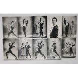 [Rudolf Nureyev (1938-1993)] Ten photographss of one performance. Black and white printing. 17x11.