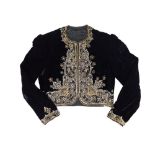 [Rudolf Nureyev (1938-1993)] BLACK VELVET BOLERO, PRESUMABLY BELONGING TO RUDOLF NUREYEV Velour,