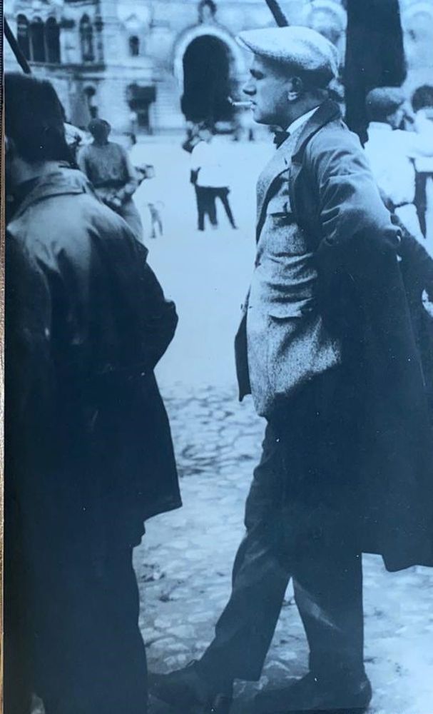 BORIS IGNATOVICH (1899-1976) Vladimir Mayakovsky on Red Square. Moscow, 1929 Inscription in Russian,