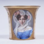 Porcelain Cup with a portrait of T. B. Potemkina Prince N. B. Yusupov’s Porcelain studio in